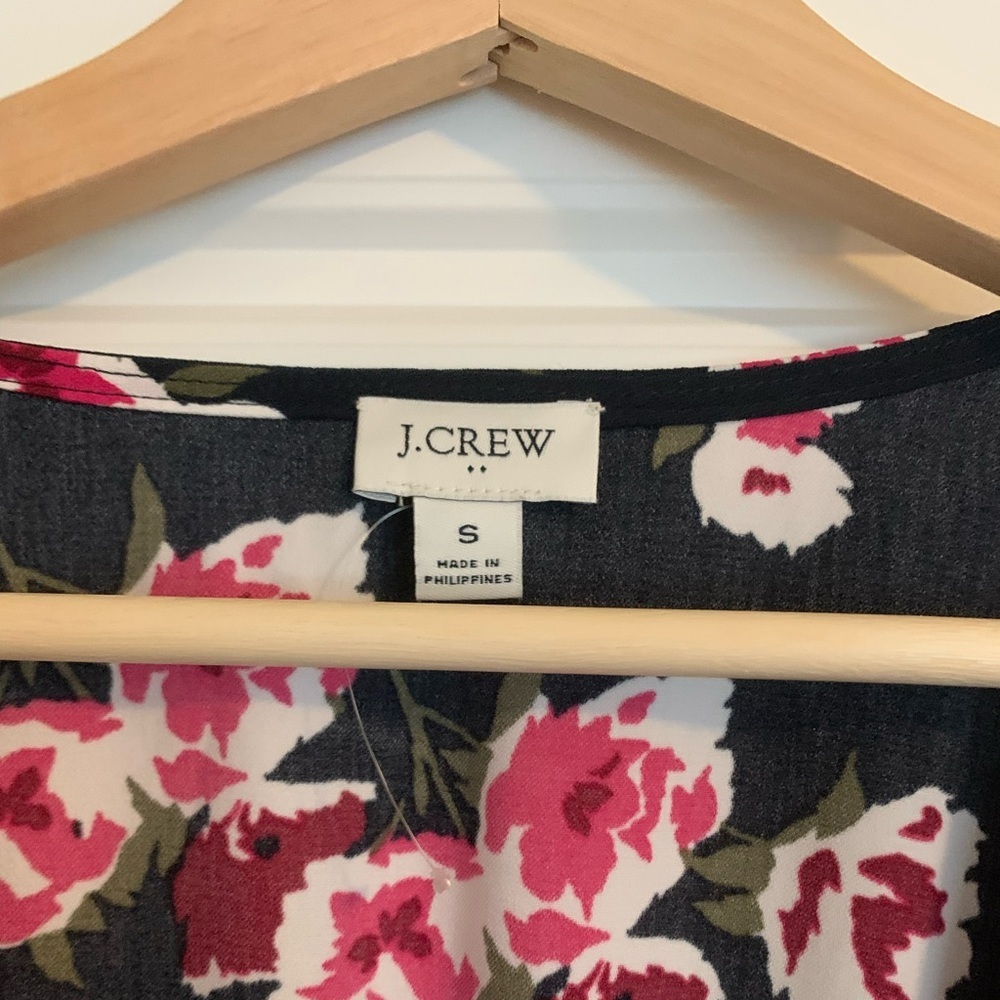 J. Crew Factory V-Neck Floral High Low Dress - Picture 4 of 8